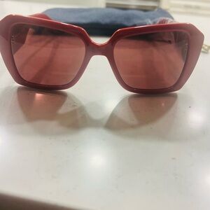 Karl Lagerfeld Red Square-Frame Women's Sunglasses